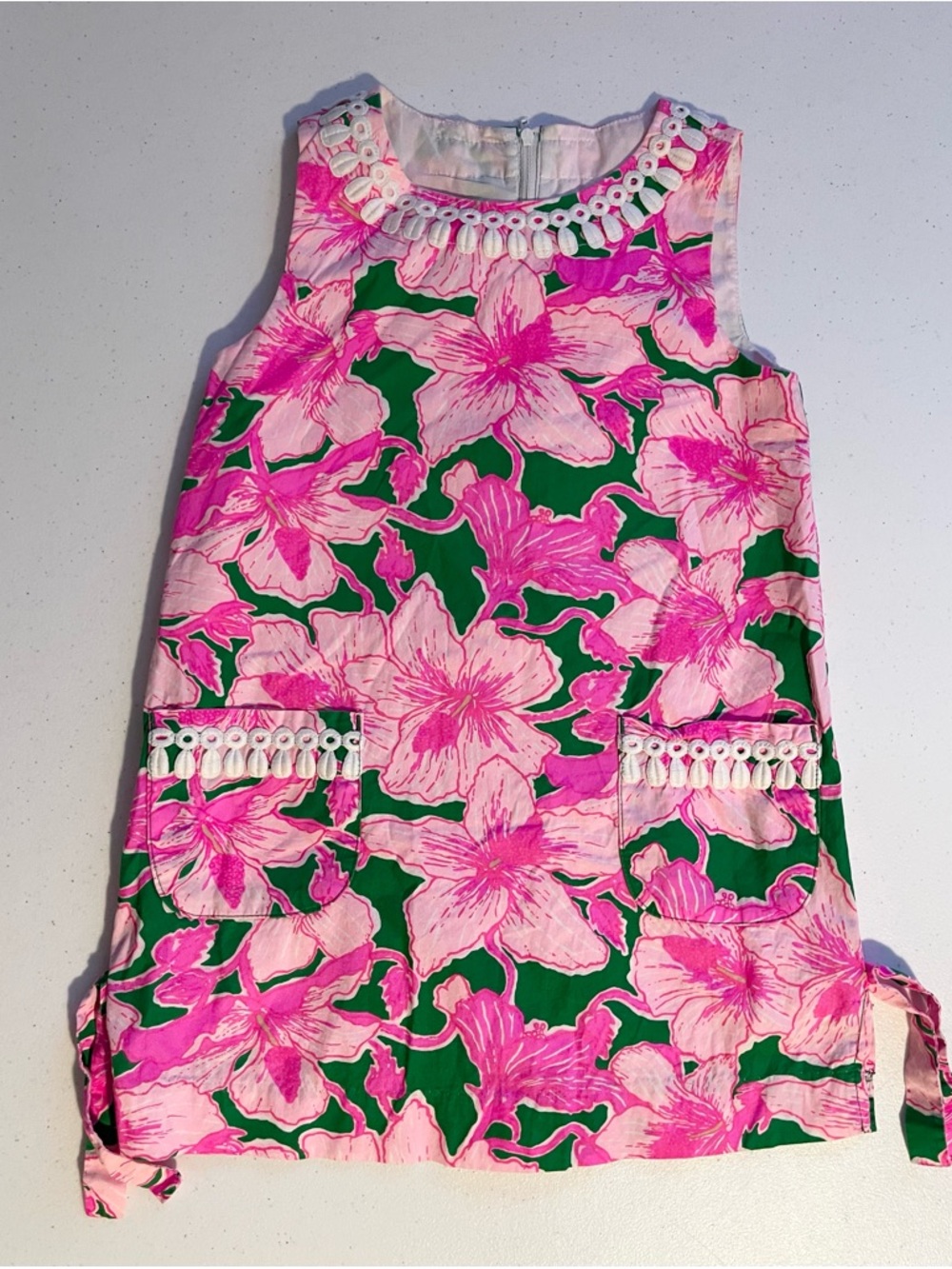 Lilly Pulitzer Pink and Green Floral Dress